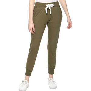 Pantalon de jogging tendance avec logo personnalisé pour femmes grande taille respirant taille élastique taille moyenne devant plat prix raisonnable en vente - Product Image 4