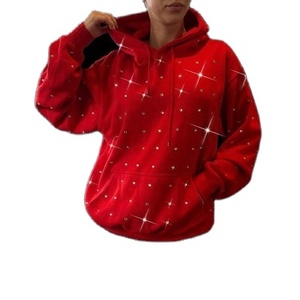 Sudadera con Capucha Personalizada 2026 para Hombre, Sudadera Básica Personalizada de Algodón Mezclado con Pedrería - Product Image 2