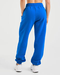 Best Selling Custom Cobalt Women's <b>Oversized</b> <b>Joggers</b> Terry Fleece Soft Touch Fabric Women's Sweatpants Women's Pants And Trouser - Product Image 2