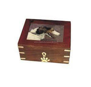 โกศไม้สำหรับแมวและสุนัขอัฐิศพดีไซน์ใหม่สไตล์อเมริกันทันสมัยโกศไม้ - Product Image 3