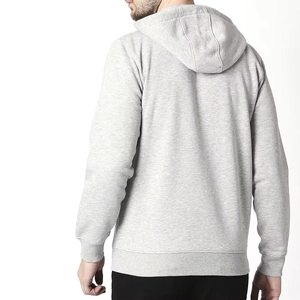 Sweats à capuche zippés pour hommes, couleur unie, 100% coton, respirant, sweat-shirt décontracté d'hiver, style streetwear, sweats à capuche zippés - Product Image 4