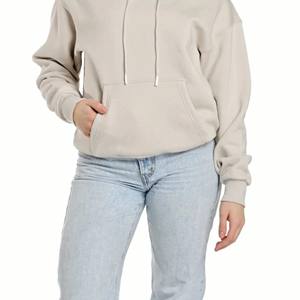 Thickened <b>Sweatshirt</b> Women Casual Solid <b>Long</b> Sleeve Loose Fit Tops Pullover Female Autumn Winter Women Hoodies - Product Image 2