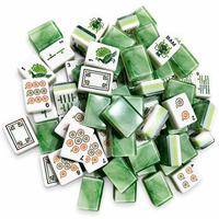 Lots de Mahjong Américain Superposés en Gros, 160 Tuiles avec Finition Acrylique Brillante pour Clubs de Mahjong et Jeux de Table à Domicile