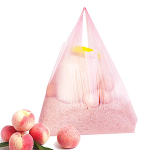 Útiles bolsas de plástico transparente para llevar camisetas con asa bolsas de almacenamiento de fuelle lateral de supermercado - Product Image 2