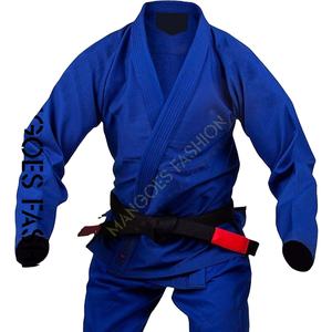 Uniforme de Karate Azul para Entrenamiento y Competiciones, Ligero, de Secado Rápido, 100% Algodón, para Prácticos de Artes Marciales - Product Image 2
