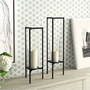 โคมไฟตั้งโต๊ะโลหะสีดำสำหรับตกแต่งบ้าน ขายส่ง ผลิตในอินเดีย ของตกแต่งบ้าน โรงแรม ร้านอาหาร งานแต่งงาน สำนักงาน - Product Image 2