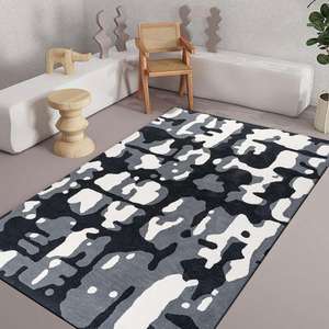 พรมปูพื้นขนสัตว์ทอมือสำหรับห้องนั่งเล่นผ้าทออินเดีย h/l ดีไซน์ตามสั่งมีสไตล์ - Product Image 1