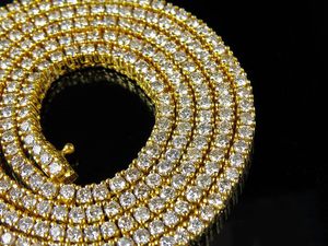 Hip Hop tenis enlace cadena VVS Moissanite diamante tenis cadena collar y pulsera joyería de moda - Product Image 4