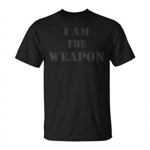 T-shirt con dichiarazione di protesta 'I Am the Weapon' Categoria Magliette Promozionali - Product Image 2