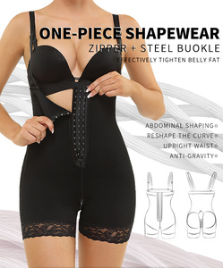 OEM Plus Size Slimming One-piece Hip Lift Zipper Pant <strong>Shapewear</strong> for Women YUEXI Latex Firm Control High Compression Waist - Product Image 2