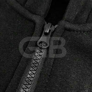 Nouvel arrivage Sweat à capuche d'hiver respirant 100% coton de qualité supérieure à demi-fermeture éclair pour adultes, tenue décontractée avec motif solide - Product Image 3