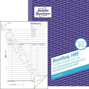 Formulario de Pedido Autocopiativo Avery Zweckform DIN A5 1 Copia 2 x 50 Hojas - Product Image 1
