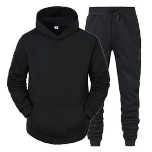 Personnalisé 100% coton hommes pull surdimensionné en relief pantalons de survêtement et sweats à capuche ensemble unisexe hommes survêtement hommes sweats à capuche ensemble - Product Image 4