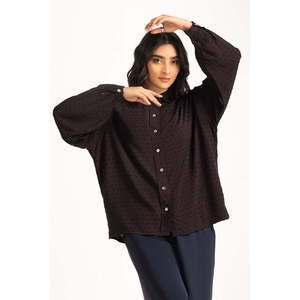 เสื้อเชิ้ตป๊อปลินลำลองสำหรับผู้หญิง ไซส์ XL ลายเสือดาวสไตล์วินเทจ ตกแต่งกระดุม เหมาะสำหรับใส่ทำงานในช่วงฤดูใบไม้ร่วงและฤดูใบไม้ผลิ - Product Image 6