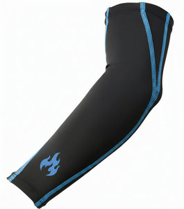 Manguitos de brazo de diseño propio con logo personalizado, transpirables, con protección UV, para deportes al aire libre, ciclismo, running, baloncesto, soporte para el codo. - Product Image 6