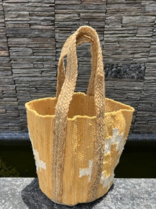 Bolso Tote de Yute Estilo Bohemio para Mujer, Bolso de Mano Ecológico para Verano, con Correa para el Hombro, Abierto por Arriba, de Gran Capacidad para Uso Diario - Product Image 2