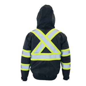 Veste réfléchissante de sécurité d'hiver de haute qualité pour le travail en plein air motif de vêtements de travail de protection vêtements de sécurité réfléchissants - Product Image 1