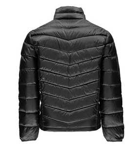 OEM Custom Blue Winter Puffer <b>Down</b> <b>Jacket</b> for Men Hooded Formal Style with Front Logo Warm and Affordable - Product Image 2