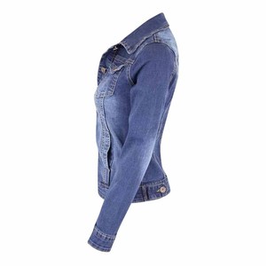 Vestes en jean d'hiver Femmes Vintage Simple Breasted Loose Thicker Fleece Warm Denim Coats Streetwear Casual Outerwear - Product Image 2