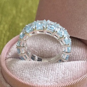Anillo de Boda Vintage de Plata de Ley 925 con Zirconia Cúbica, Corte Radiante, Engaste de Bisel, Anillo de Compromiso - Product Image 3