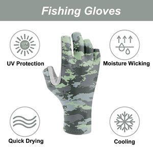 2025 nuevos guantes de pesca inteligentes personalizados Nylon impermeable Unisex todas las estaciones al aire libre y pesca guantes de vela - Product Image 6