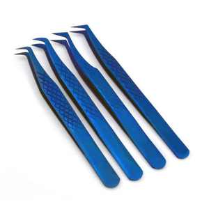 KOUNAIN Pince à cils professionnelle en acier inoxydable Pointes en fibre nano pour styles droits incurvés coudés - Product Image 4