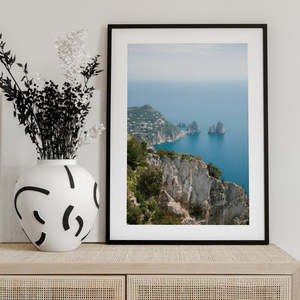 Coast of Capri Italy Digital <b>Printed</b> Canvas Support Base - Product Image 2