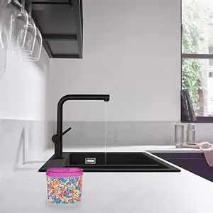 Contenitore di stoccaggio ovale 1L in plastica ermetica viola/verde/turchese-per la conservazione di cereali biscotti di Pasta di riso - Product Image 3