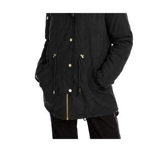 เสื้อโค้ทพาร์ก้าสีชมพูสำหรับเด็ก แบรนด์เซเลบริตี้ แต่งขอบขนเฟอร์เทียม กันลม กันน้ำ ไซส์พลัส X-Small บุด้วยใยฝ้ายสำหรับฤดูหนาว - Product Image 3