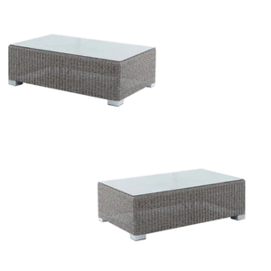 Top table basse d'extérieur avec rotin osier style contemporain moderne prix de gros meubles faits à la main d'Indonésie - Product Image 5