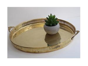 Plateau de service en acier inoxydable argenté de forme ovale avec plateau de collations de chocolats de haute qualité pour les meilleures ventes à bas prix - Product Image 5