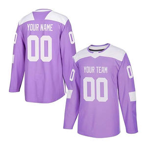 เสื้อฮ็อกกี้น้ำแข็งสำหรับสโมสรและทีมงานเสื้อพิมพ์โลโก้ตัวเลขและชื่อที่กำหนดเองได้สำหรับ2025สีและขนาดต่างๆ - Product Image 1