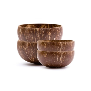 Bols et cuillères fabriqués à partir de coquilles de noix de coco écologiques naturelles Produits fabriqués à partir de noix de coco vietnamiennes Bols durables en gros - Product Image 1