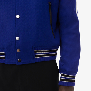 Veste universitaire d'hiver pour hommes broderie personnalisée patchs en chenille Streetwear en cuir PU longue et veste d'hiver en gros - Product Image 6