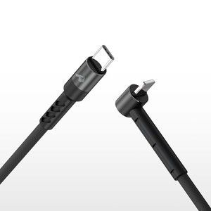 Câble en cuivre pur PD35W 6A à charge rapide 2M avec câble USB en matériau de tissage CB-305CL NEGRO POUR IPHONE - Product Image 1