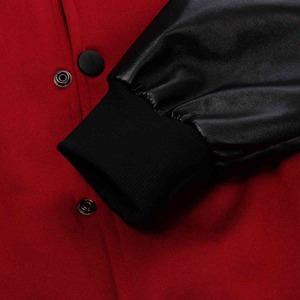 Custom Embroidered <b>Leather</b> Sleeves Fleece Varsity <b>Jackets</b> Wool Body Baseball Uniform CollegeBaseballjacket for <b>men</b> - Product Image 5
