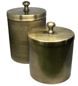 โลหะวินเทจทองเหลืองโบราณที่มีฝาปิดที่ขายดีที่สุดขวดเทียนที่มีคุณภาพสูงตารางด้านบนแต่งงานใช้เรือเทียนตกแต่งบ้าน - Product Image 1