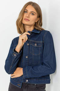 Prix d'usine durable Veste denim en coton indigo personnalisée à manches longues conçue pour les femmes pour un confort en toutes saisons - Product Image 5