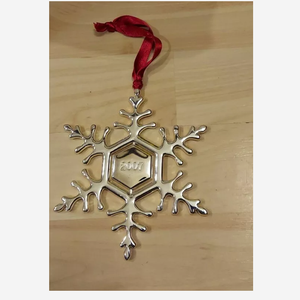 Adorno Navideño de Copo de Nieve de Metal con Diseño Excelente, Función Giratoria, Tamaño y Color Personalizables, Decoración para el Hogar, Colgante FALAH - Product Image 1