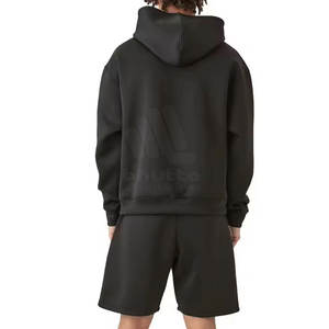 Servicio OEM, Conjunto de Sudadera con Capucha y Pantalones Cortos para Hombre, Ligero, Color Personalizado, Venta al Por Mayor - Product Image 3