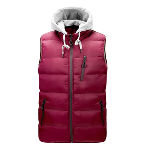 Gilet léger personnalisé chaud à bulles compressible gilet sans manches grande taille hiver hommes duvet de canard bouffant gilet pour hommes OEM - Product Image 4