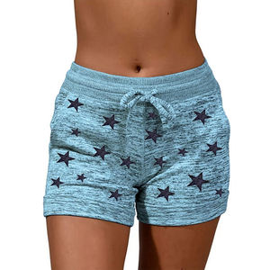 Short peigné respirant taille haute pour femme avec volants taille élastique-Yoga Gym Fitness haute qualité - Product Image 1