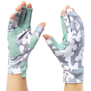 Gants de pêche personnalisés les plus vendus en 2025, fabricant de gants de pêche pour femmes, protection solaire, sans doigts, respirants - Product Image 1