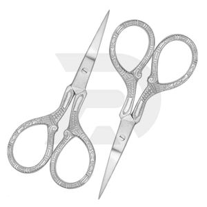 กรรไกรสแตนเลสอเนกประสงค์ขอบเรียบเครื่องมือตัดและตัดกิ่งสำหรับใช้ในครัวเรือนสำหรับงานปัก - Product Image 6