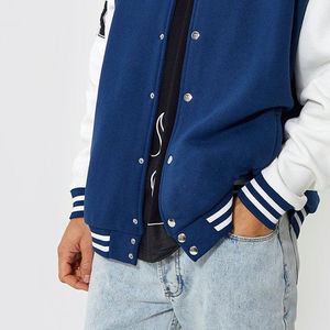 Vestes pour hommes Veste pour hommes Varsity Baseball personnalisé Veste Noir Blanc Laine Cuir Manches Collège Style Letterman Bomber - Product Image 4