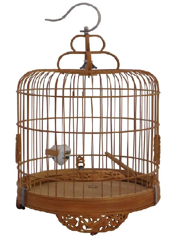 Haute qualité perroquet oiseau élevage Cage conception Cage pour animaux de compagnie pour oiseaux métal grand rond canari maison perroquet nid Portable