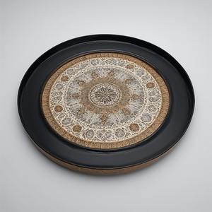 Placa de cargador de resina de pétalos de marfil con impresiones florales sutiles para celebraciones nupciales y de inspiración vintage - Product Image 4