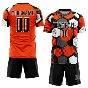 Uniforme de fútbol sublimado, camiseta de fútbol personalizada, conjuntos de ropa deportiva de equipo para hombres, equipo de entrenamiento escolar listo para el juego de alta calidad - Product Image 1