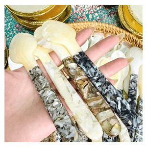 Cuillère en nacre lisse, cuillère en coquille de nacre pour le café, le thé, les desserts et la vaisselle élégante, Vietnam - Product Image 6