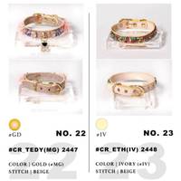Collier en cuir de luxe pour chats et chiens, élégant, doux et réglable